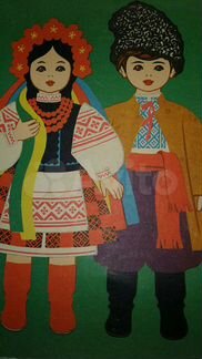 Редкая.Игра на магнитах Одень куклу,развивающая