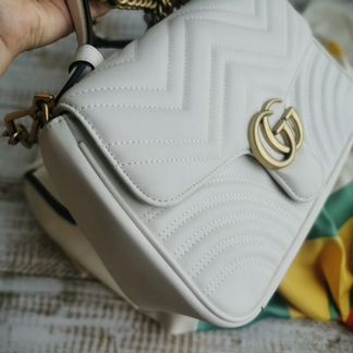 Новая сумка кроссбоди Gucci GG Marmont белая