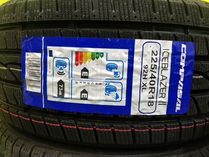 Pезина 225/40 R18 зимняя липучка Compasal новая