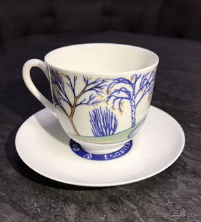 Чашка с блюдцем Малый дворец Царицыно, Г. Шуляк