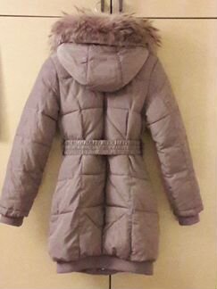 Зимнее пальто для девочки, 146