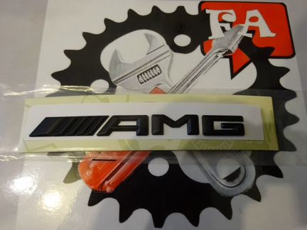 Надпись AMG чёрная на крышку багажника
