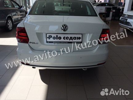 Бампер задний Volkswagen Polo sedan 2015