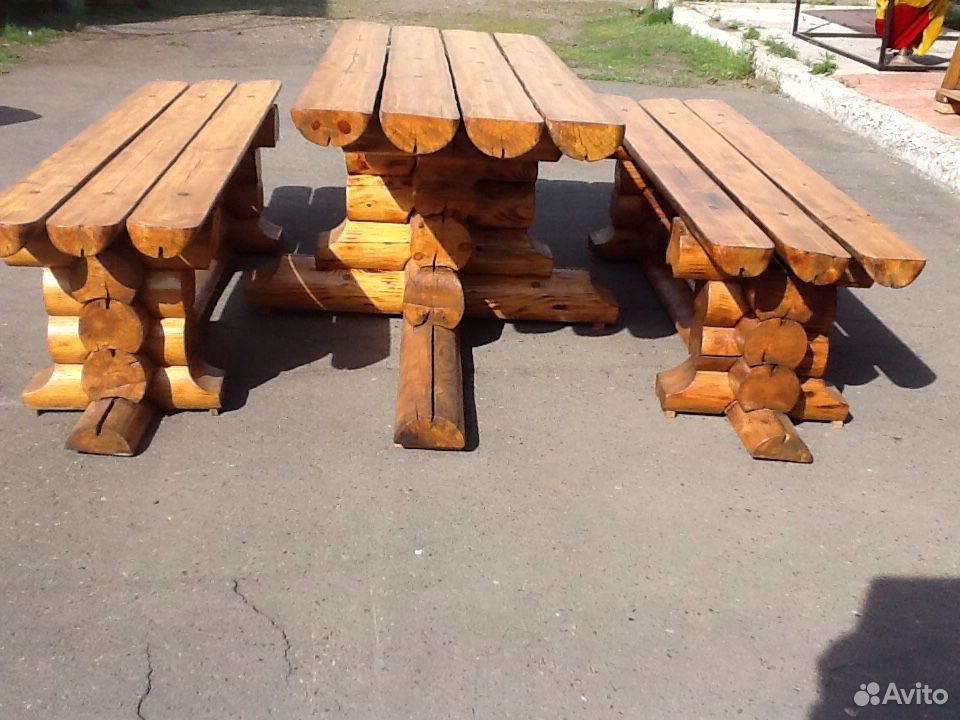 Стол с лавками