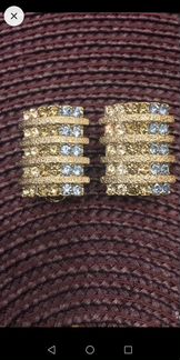 Серьги с кристаллами Swarovski