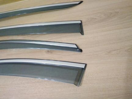 Дефлекторы Infiniti QX50 хром нержавеющий молдинг