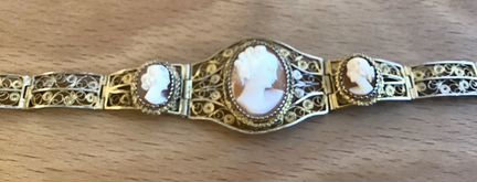 Камея антикварная серебро