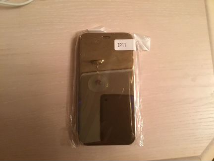 Чехол-книжка для iPhon Xl, зеркальный, цвет золото