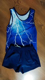 Гимнастический купальник и шорты gymco размер 128