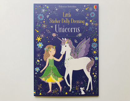 Unicorns, Usborne. Книга c наклейками на английско