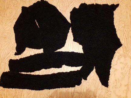 Шуба из черного каракуля 54-56 размер