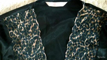 Халат с кружевом