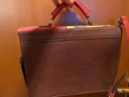 Дизайнерский кожаный портфель