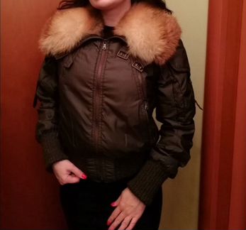 Куртка с мехом лисы