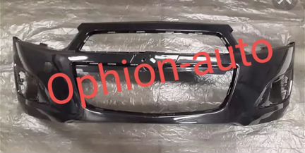 Бампер Шевроле Авео Т300 черный