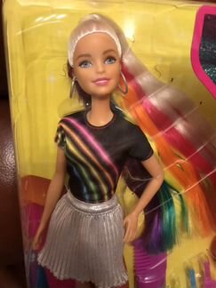 Новая Barbie с радужной причёской оригинал