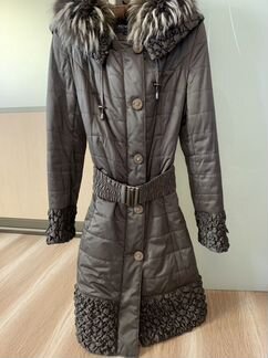 Пуховик Mio Oro размер S зима натуральный мех зима