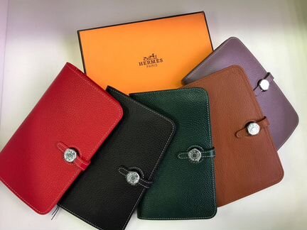 Женский кошелек Гермес из натуральной кожи