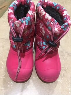 Резиновые сапоги утепленные на девочку