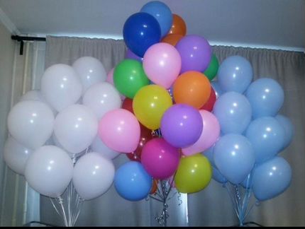 Шары гелиевые под потолок. Бутово