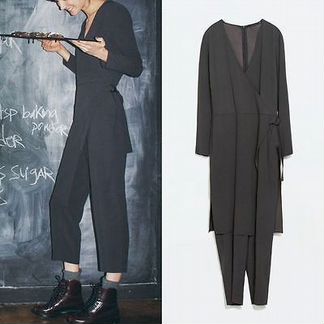 Zara woman studio Комбинезон графит