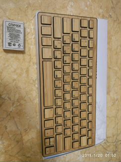 Бамбуковая bluetooth клавиатура
