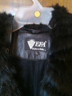 Кожаное пальто EFA