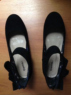 Замшевые туфли