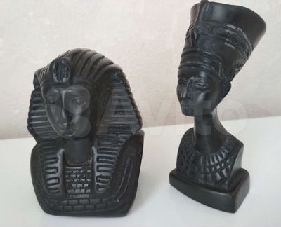 Статуэтки -бюсты Нефертити и Эхнатона