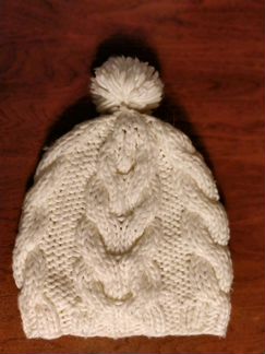 Шапочка снежок
