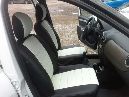 Чехлы Лада Ларгус 5 мест. Экокожа Аригон