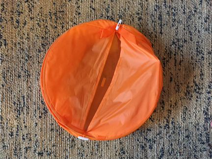 Корзина для игрушек/белья оранжевая