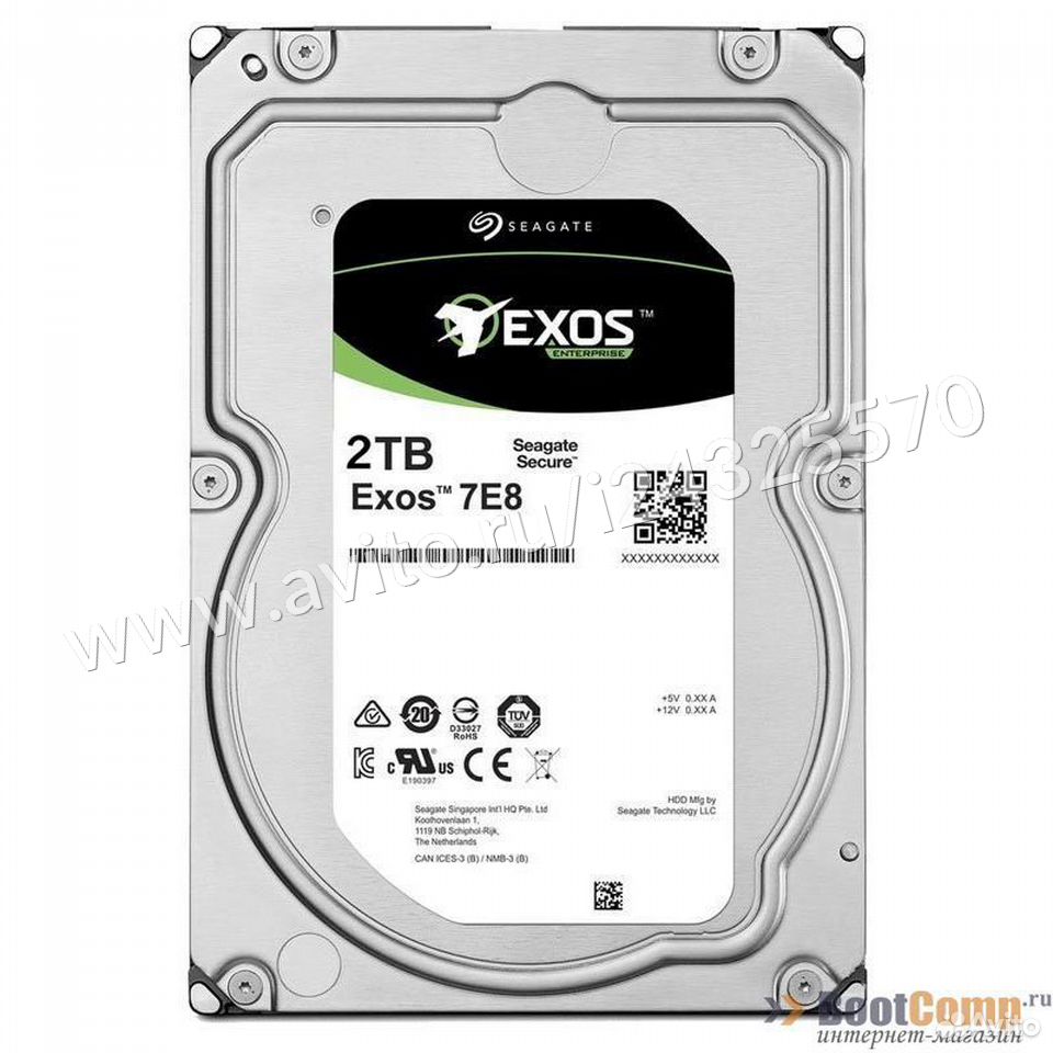  Жесткий диск 2000Gb (2TB) Seagate Exos 7E8 series  84012410120 купить 1