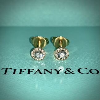 Пусеты tiffany soleste в желтом золоте