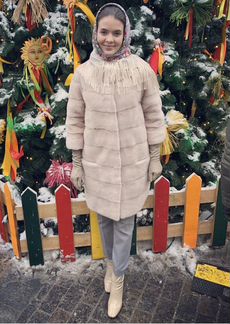 Шуба норковая снежная королева