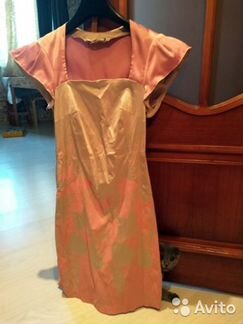 Платье синее, розово серебристое и серое 3шт