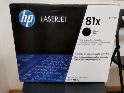Картридж HP CF281X черный увеличенный, № 81X, 55Х