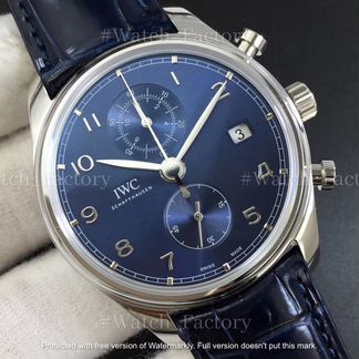 Часы IWC Da Vinci Chrono IW3934 Classic 42mm Синие