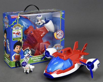 Щенячий Патруль Самолёт Спасателей красно-синий