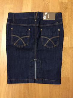 Новая синяя джинсовая юбка S 42-44
