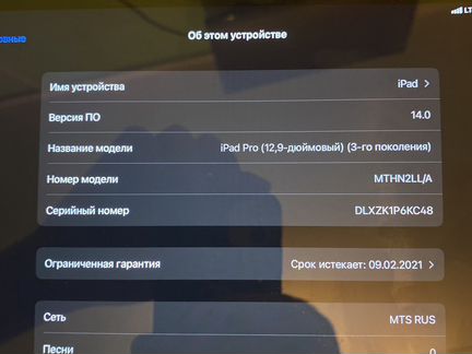 Apple iPad pro 12 9 2018 lte 64g