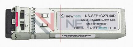 Опт. трансивер SFP+ 10G cwdm 1270 40км LC DDM