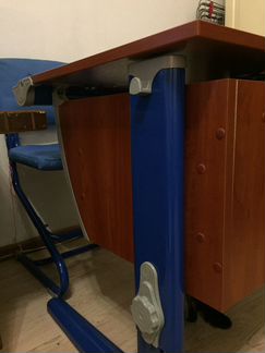 Комплект парта Дэми 75х55 + стул. регулируется под