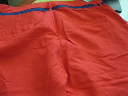 Новые красные брюки хлопок