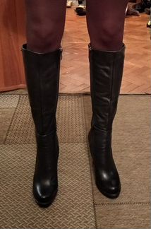 Сапоги демисезонные с узким голенищем