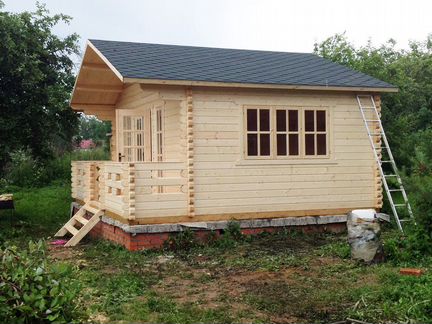 Однокомнатный дом с верандой 5,2х5,7 метра