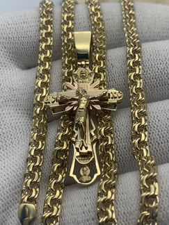 Золотая цепь с крестом