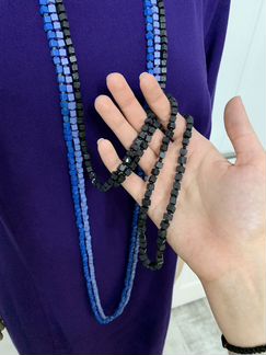 Бусы деревянные