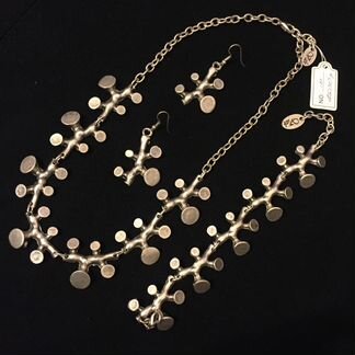 Колье, серьги, браслет, кольцо