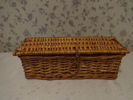 Плетёная шкатулка времён СССР